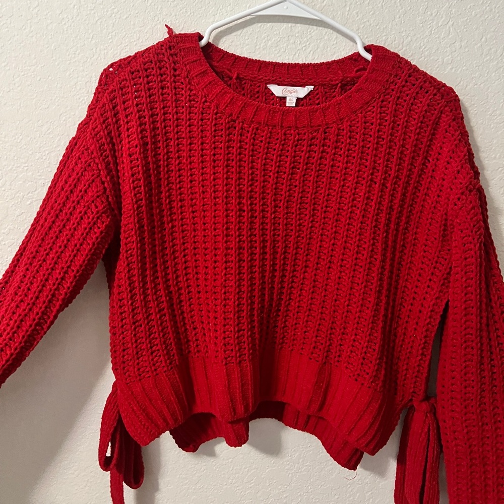 Cropped dress sweater